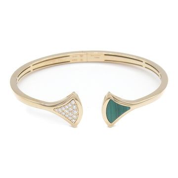 BVLGARI Diva Dream Malachite Diamond Bracelet Green Clear K18PG[Rose Gold] diamond Malachite
