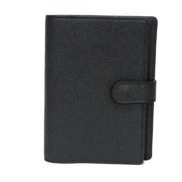 LOUIS VUITTON Planner Cover Agenda PM LV Charcoal Gray 6-Hole Card Case Taiga Ardoise R20426 Men's