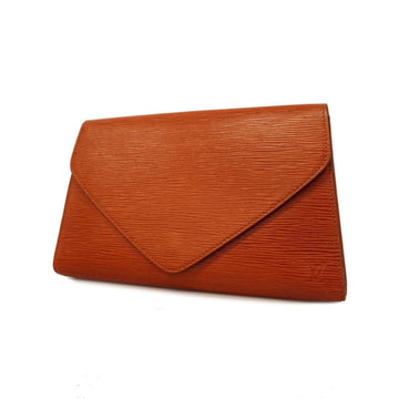 LOUIS VUITTON Clutch Bag Epi Kenya Brown Men's Women's