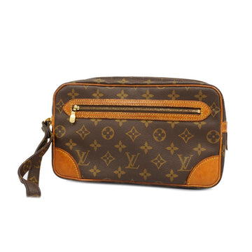 LOUIS VUITTON Clutch Bag Monogram Marly Dragonne GM M51825 Brown Men's