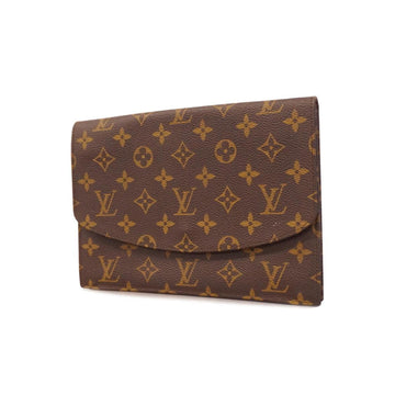 LOUIS VUITTON Clutch Bag Monogram Pochette Lava 23 M51940 Brown Men's Women's