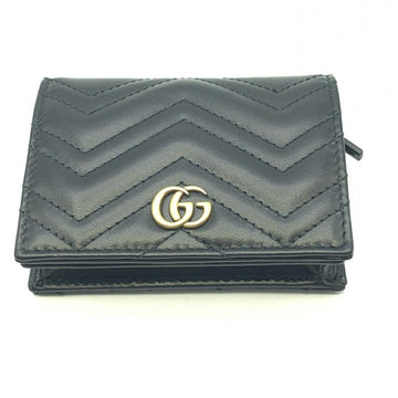 GUCCI GG Marmont Compact Wallet 466492 Black