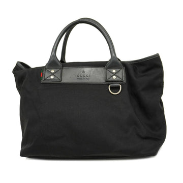 GUCCI tote bag Sherry line 246394 nylon black ladies