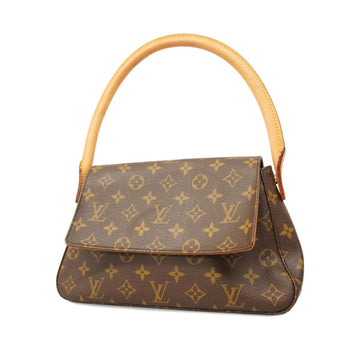 LOUIS VUITTON Shoulder Bag Monogram Looping M51147 Brown Ladies