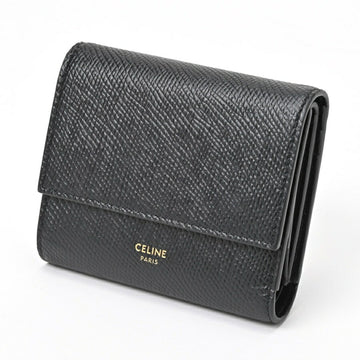 CELINE Small Trifold Wallet 10B573BEL.38NO Black S-155558