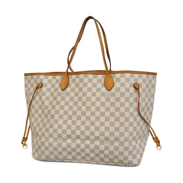 LOUIS VUITTON Tote Bag Damier Azur Neverfull GM N51108 White Women's