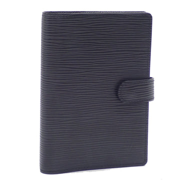 LOUIS VUITTON Notebook Cover Epi Agenda PM R20052 Noir Black Initial Women's Men's A210803