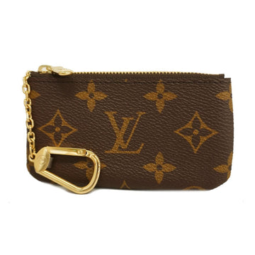 LOUIS VUITTON Wallet/Coin Case Monogram Pochette Cle M62650 Brown Men's Women's