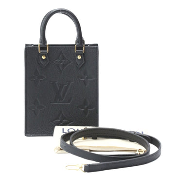 LOUIS VUITTON Shoulder Bag Monogram Petite Sac Plat M81417  Black
