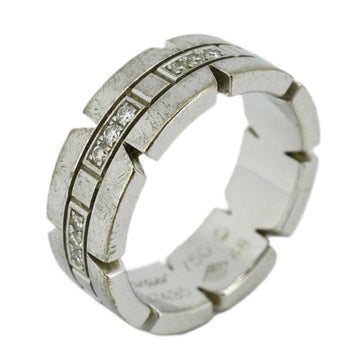 CARTIER Tank Francaise Diamond Ring K18WG White Gold Ladies