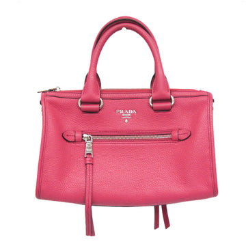 PRADA 1BB022 Women's Leather Handbag Peonia