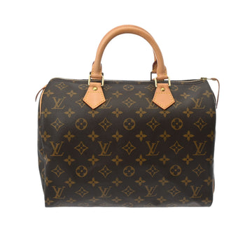 LOUIS VUITTON Monogram Speedy 30 Brown M41526 Women's Canvas Handbag