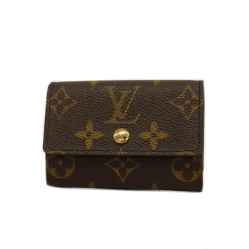 LOUIS VUITTON Wallet/Coin Case Monogram Porto Monnaie Plat M61930 Brown Men's Women's