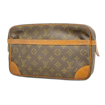 LOUIS VUITTON Clutch Bag Monogram Compiegne 28 M51845 Brown Men's Women's