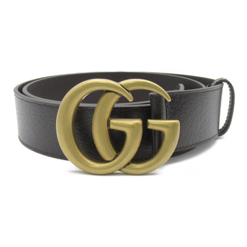 GUCCI Belt W.40 GG MAR Brown leather 406831DJ20T214590