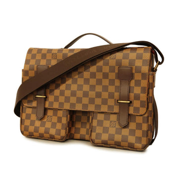 LOUIS VUITTON Shoulder Bag Damier Broadway N42270 Ebene Ladies