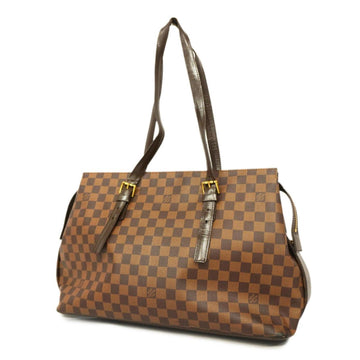 LOUIS VUITTON Shoulder Bag Damier Chelsea N51119 Ebene Ladies