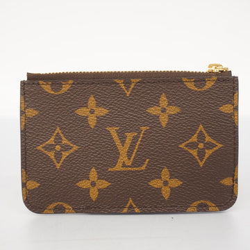 LOUIS VUITTON Wallet/Coin Case Monogram Porte Carte Romy M82939 Brown Matcha Women's