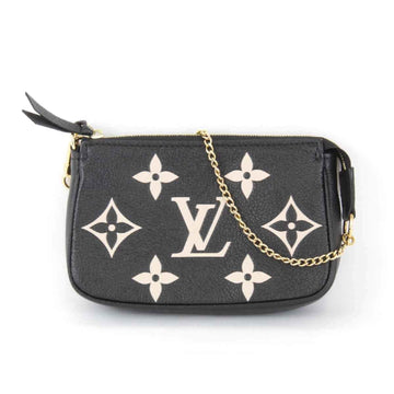 LOUIS VUITTON Pochette Accessoires M80732 Pouch Leather Black Women's