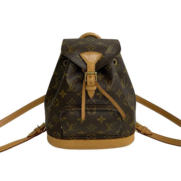 LOUIS VUITTON Montsouris Monogram Leather Day Bag Backpack Brown 29797