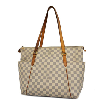 LOUIS VUITTON Tote Bag Damier Azur Totally MM N51262 White Women's