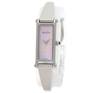 GUCCI 1500L Square Face Watch Stainless Steel SS Ladies