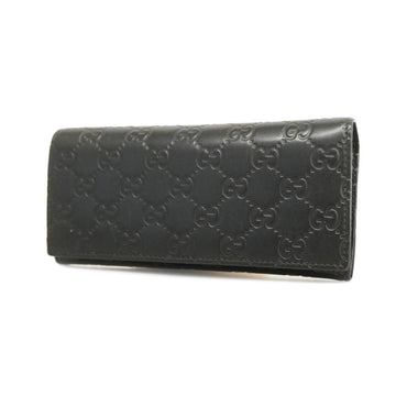 GUCCI long wallet sima 233154 2149 leather black ladies