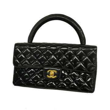 CHANEL Handbag Matelasse Bag [Parents Only] Patent Leather Black Ladies