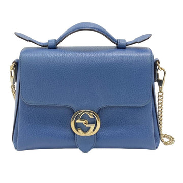 GUCCI 510302 Handbag Shoulder Bag Blue Ladies Z0005554