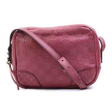 GUCCI Shoulder Bag ssima x Micro Leather Dark Purple Red Women's 387360 e58718a