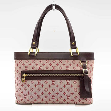 LOUIS VUITTON Lucille PM Tote Bag Monogram M92678 Cerise  Leather Canvas