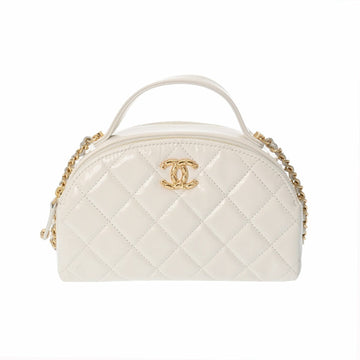 CHANEL Matelasse Chain Shoulder White - Women's Leather Bag