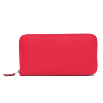 HERMES Asap Long Women's Epsom Leather Long Wallet [bi-fold] Pink