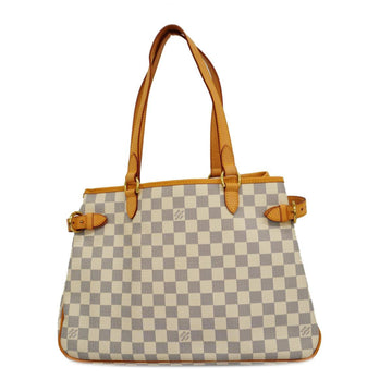 LOUIS VUITTON Tote Bag Damier Azur Batignolles Horizontal N48172 White Women's