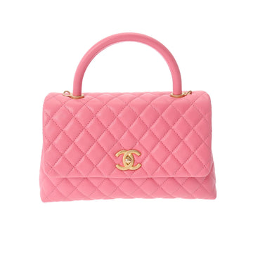 CHANEL Matelasse 29 Pink A92991 Women's Caviar Skin Handbag