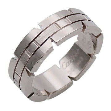 CARTIER Ring for Women, 750WG Tank Francaise, White Gold, #53, Size 13, Polished