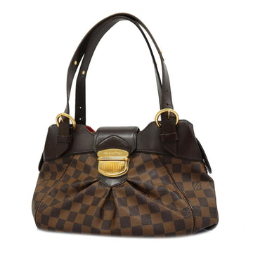 LOUIS VUITTON Shoulder Bag Damier Sistine PM N41542 Ebene Ladies