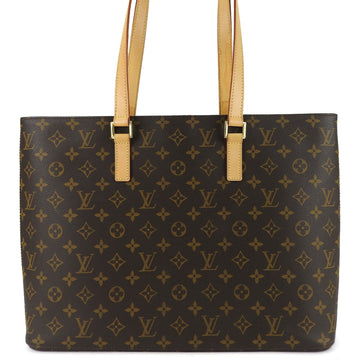 LOUIS VUITTON Tote Bag Luco M51155 Monogram Canvas Brown Women's