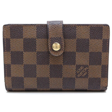 LOUIS VUITTON Portefeuille Vienne Initials Women's Bi-fold Wallet N61674 Damier Ebene [Brown]