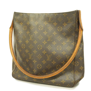 LOUIS VUITTON Shoulder Bag Monogram Looping GM M51145 Brown Ladies