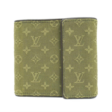 LOUIS VUITTON Trifold Wallet Monogram Porte Cult Credit M92440 TST Khaki Men's Women's