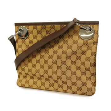 GUCCI Shoulder Bag GG Canvas 120841 Brown Women's