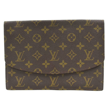 LOUIS VUITTON Clutch Bag Monogram Pochette Lava 23 Canvas Brown Men's M51940 e58624f