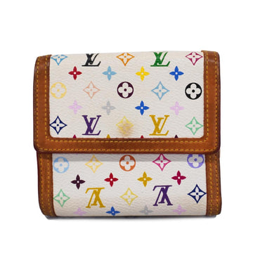 LOUIS VUITTON Tri-fold Wallet Monogram Multicolor Porte Monnaie Carte Credit M92983 Bron Women's