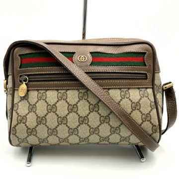 GUCCI Old Shoulder Bag Sherry Line GG Pattern Beige Supreme 001・44・6655 USED IT3377H83C7I