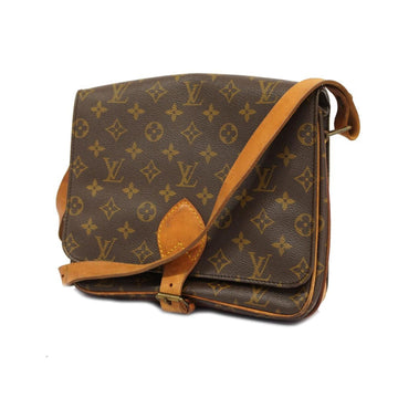 LOUIS VUITTON Shoulder Bag Monogram Cartesier GM M51252 Brown Women's