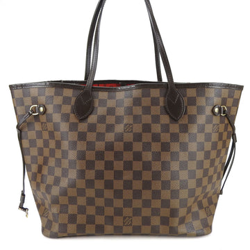 LOUIS VUITTON Tote Bag Neverfull MM N51105 Damier Canvas Brown Shoulder Women's