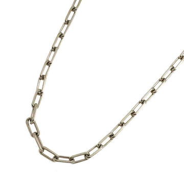 CARTIER Santos-Dumont Chain Necklace 56cm K18 WG White Gold 750