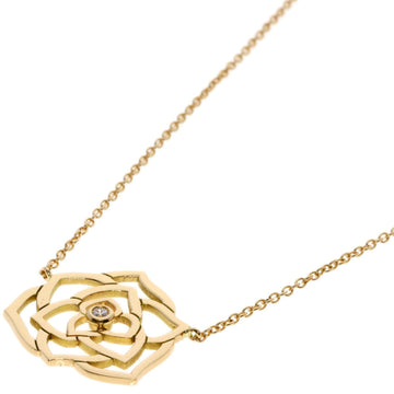 PIAGET Rose Diamond Necklace K18 Pink Gold Women's