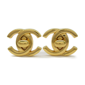 CHANEL Earring Earring Gold Gold Plated Gold